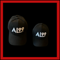 AL99 Logo Baseball Hats in black
