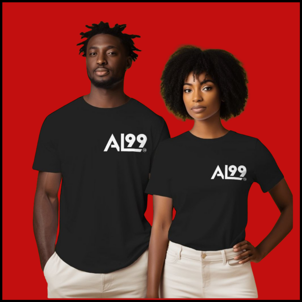AL99 Logo T-Shirt in black on models